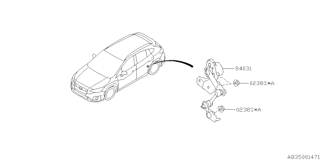 2019 Subaru Crosstrek Electrical Parts - Body Diagram 1