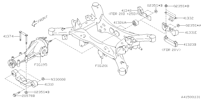 2020 Subaru Crosstrek Plate Complete Diagram for 41374AG021