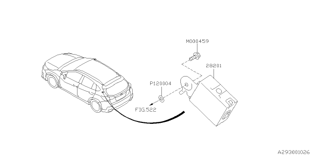 2019 Subaru Crosstrek Unit TPMS Ay Diagram for 28201FL000