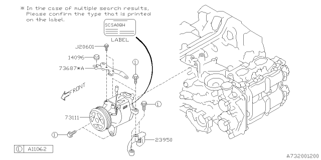 2021 Subaru Crosstrek Compressor Diagram 2