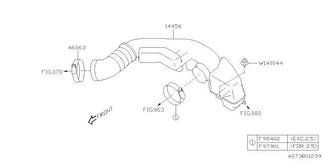 2019 Subaru Crosstrek Air Duct Diagram