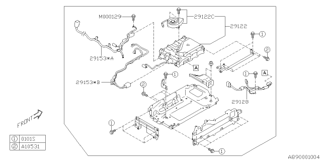 2019 Subaru Crosstrek CHGR Ay-Elec VHCL Diagram for G909066010