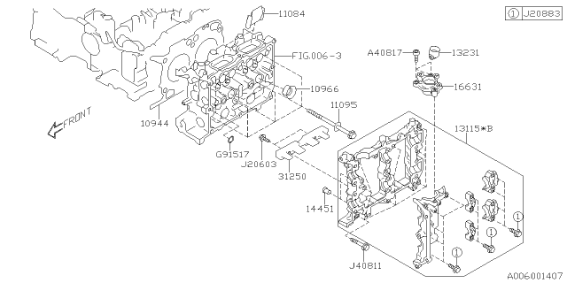 2020 Subaru Crosstrek Cylinder Head Diagram 2