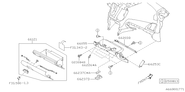 2020 Subaru Crosstrek Instrument Panel Diagram 4