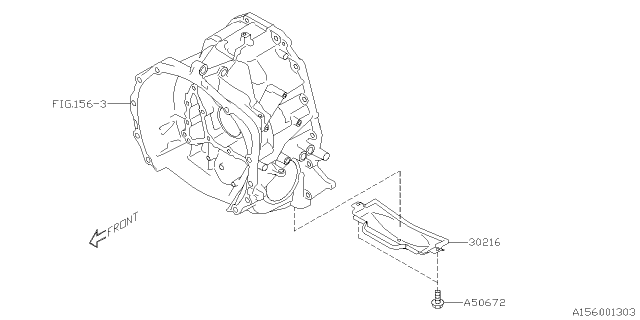 2020 Subaru Crosstrek Cover Cp-CCH HSG Diagram for 30216AA110