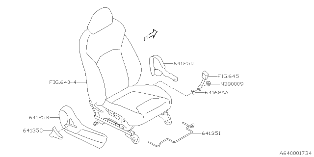 2018 Subaru Crosstrek Front Seat Diagram 5