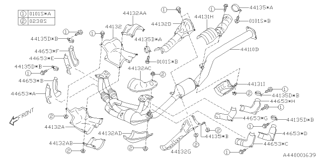 2021 Subaru Crosstrek Exhaust Diagram 3