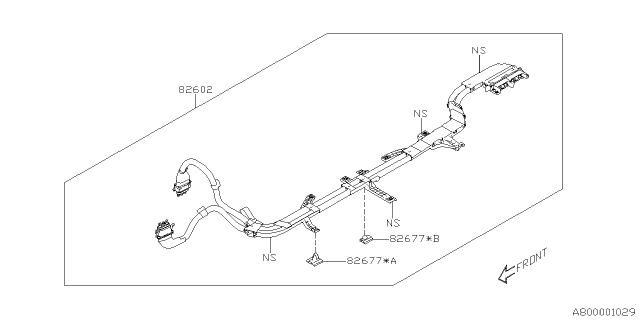 2020 Subaru Crosstrek Anchor PROTR TMC Diagram for 82677FL500