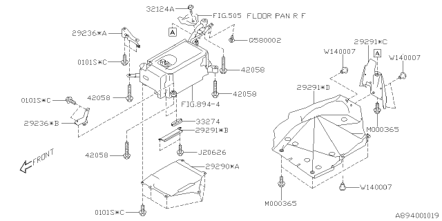 2020 Subaru Crosstrek Cover-INV & CONV Diagram for 29291AA040