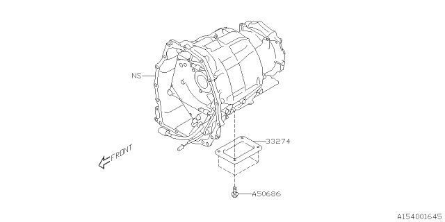 2018 Subaru Crosstrek Automatic Transmission Case Diagram 3