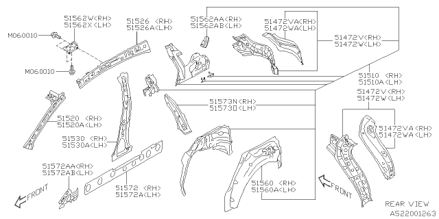 2021 Subaru Crosstrek Side Panel Diagram 4