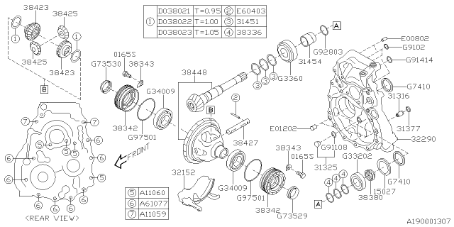 2020 Subaru Crosstrek Differential - Transmission Diagram 2