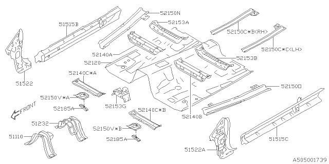 2018 Subaru Crosstrek Body Panel Diagram 4