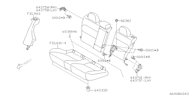 2007 Subaru Legacy Rear Seat Diagram 6