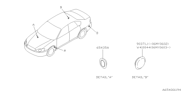 2009 Subaru Outback Sun Roof Diagram 4