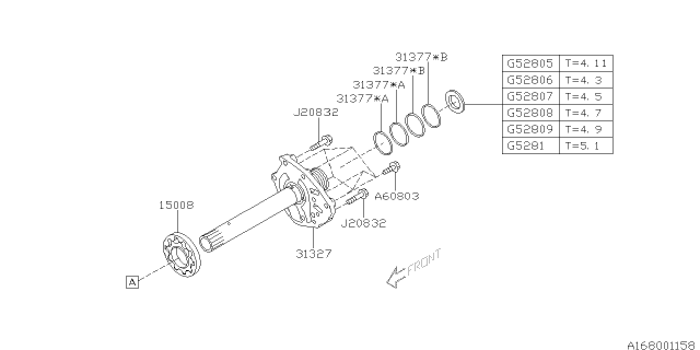 2008 Subaru Outback Automatic Transmission Oil Pump Diagram 1