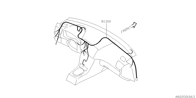 2007 Subaru Legacy Wiring Harness - Instrument Panel Diagram