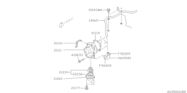 2006 Subaru Legacy Water Pump Diagram 1