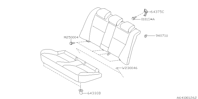 2006 Subaru Outback Rear Seat Diagram 7