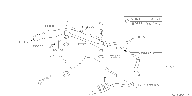 2007 Subaru Legacy Water Pipe Diagram 1