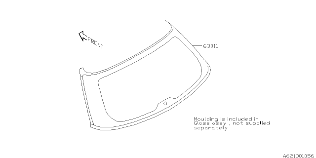 2005 Subaru Outback Back Door Glass Diagram