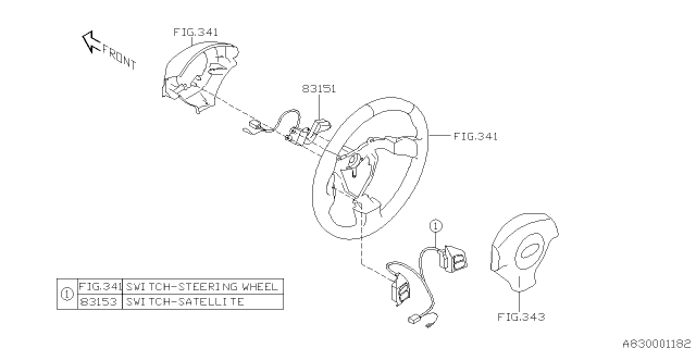 2005 Subaru Outback Switch - Instrument Panel Diagram 3