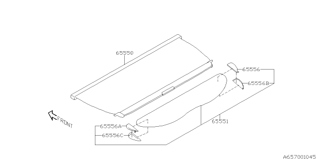 2005 Subaru Outback Tonneau Cover Diagram