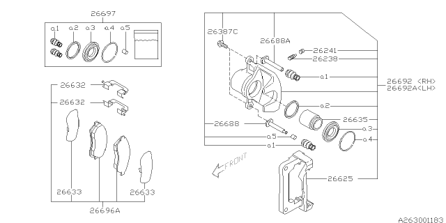 2005 Subaru Legacy Rear Brake Diagram 2