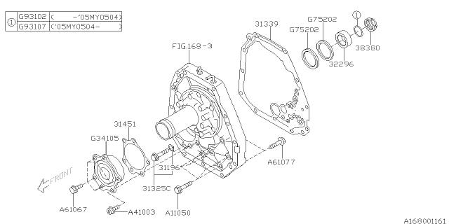 2005 Subaru Outback Automatic Transmission Oil Pump Diagram 4
