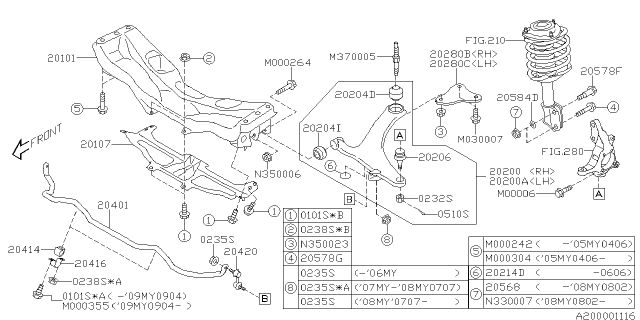 2005 Subaru Outback Front Suspension Diagram 3