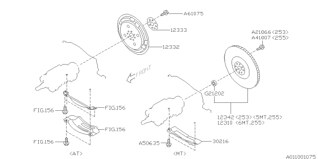 2009 Subaru Legacy Flywheel Diagram