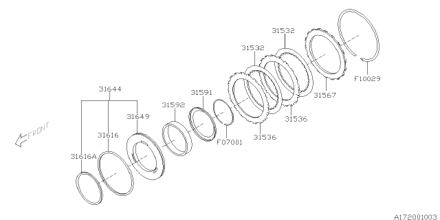 2009 Subaru Legacy Automatic Transmission Front Brake Diagram