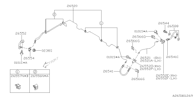 2005 Subaru Legacy Brake Piping Diagram 4