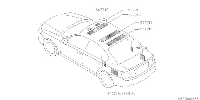 2009 Subaru Outback Silencer Diagram 1