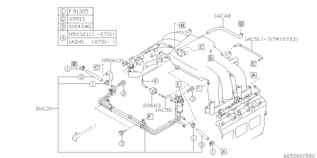 2007 Subaru Legacy Intake Manifold Diagram 7