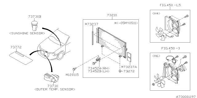 2005 Subaru Legacy Air Conditioner System Diagram 1