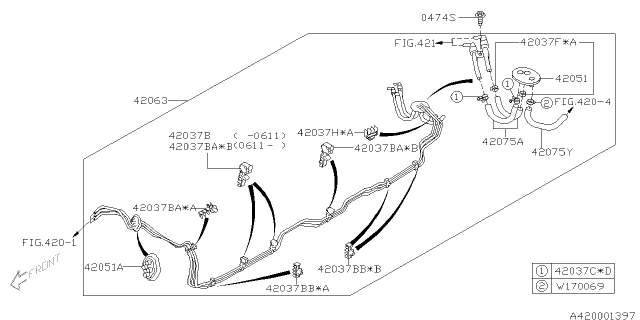 2007 Subaru Outback Fuel Piping Diagram 4