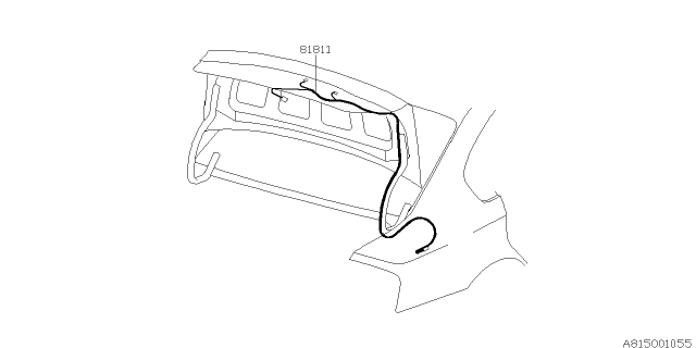 2009 Subaru Legacy Cord - Rear Diagram 1