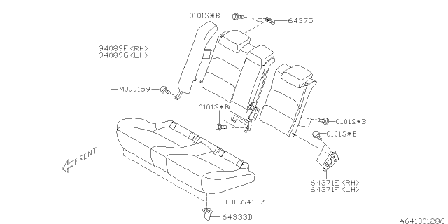 2008 Subaru Outback Rear Seat Diagram 6