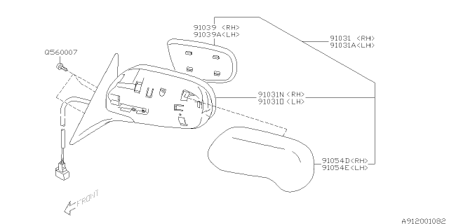 2006 Subaru Legacy Rear View Mirror Diagram 2