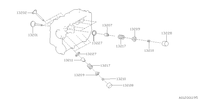 2006 Subaru Legacy Valve Mechanism Diagram 1