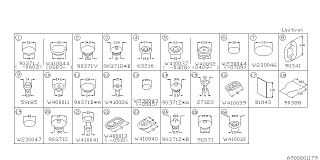 2005 Subaru Legacy Plug Diagram for 690302520