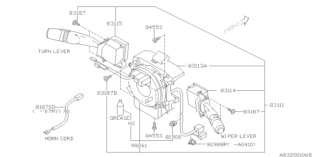 2005 Subaru Outback Switch - Combination Diagram 1