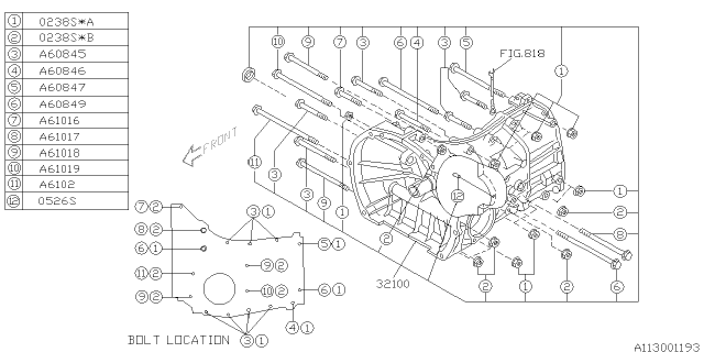 2009 Subaru Outback Manual Transmission Case Diagram 5