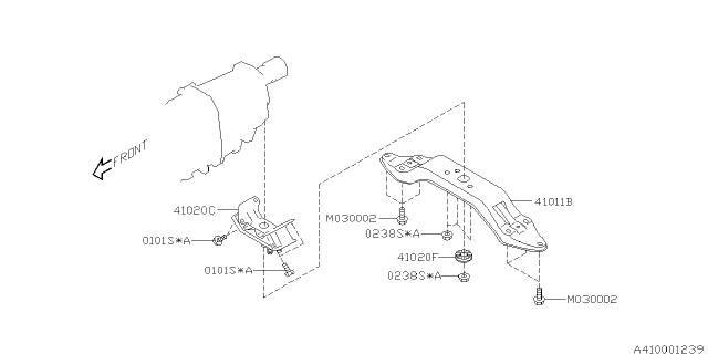 2009 Subaru Legacy Engine Mounting Diagram 2