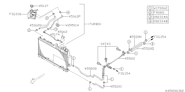 2005 Subaru Legacy Engine Cooling Diagram 1