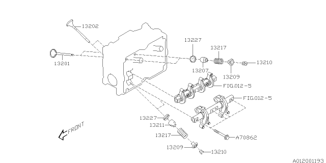 2008 Subaru Outback Valve Mechanism Diagram 3