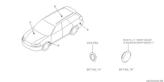 2008 Subaru Outback Sun Roof Diagram 5