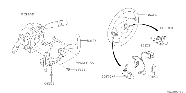 2007 Subaru Outback Switch - Instrument Panel Diagram 5