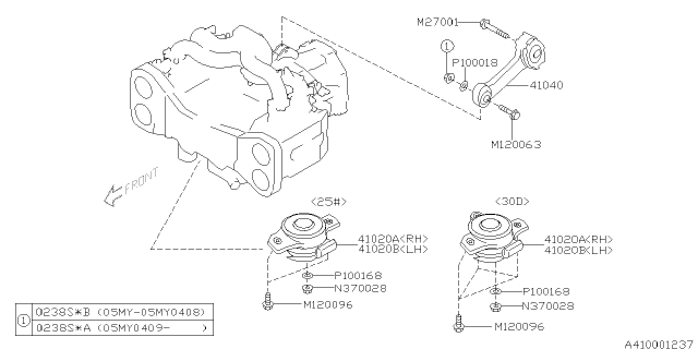 2006 Subaru Legacy Engine Mounting Diagram 1